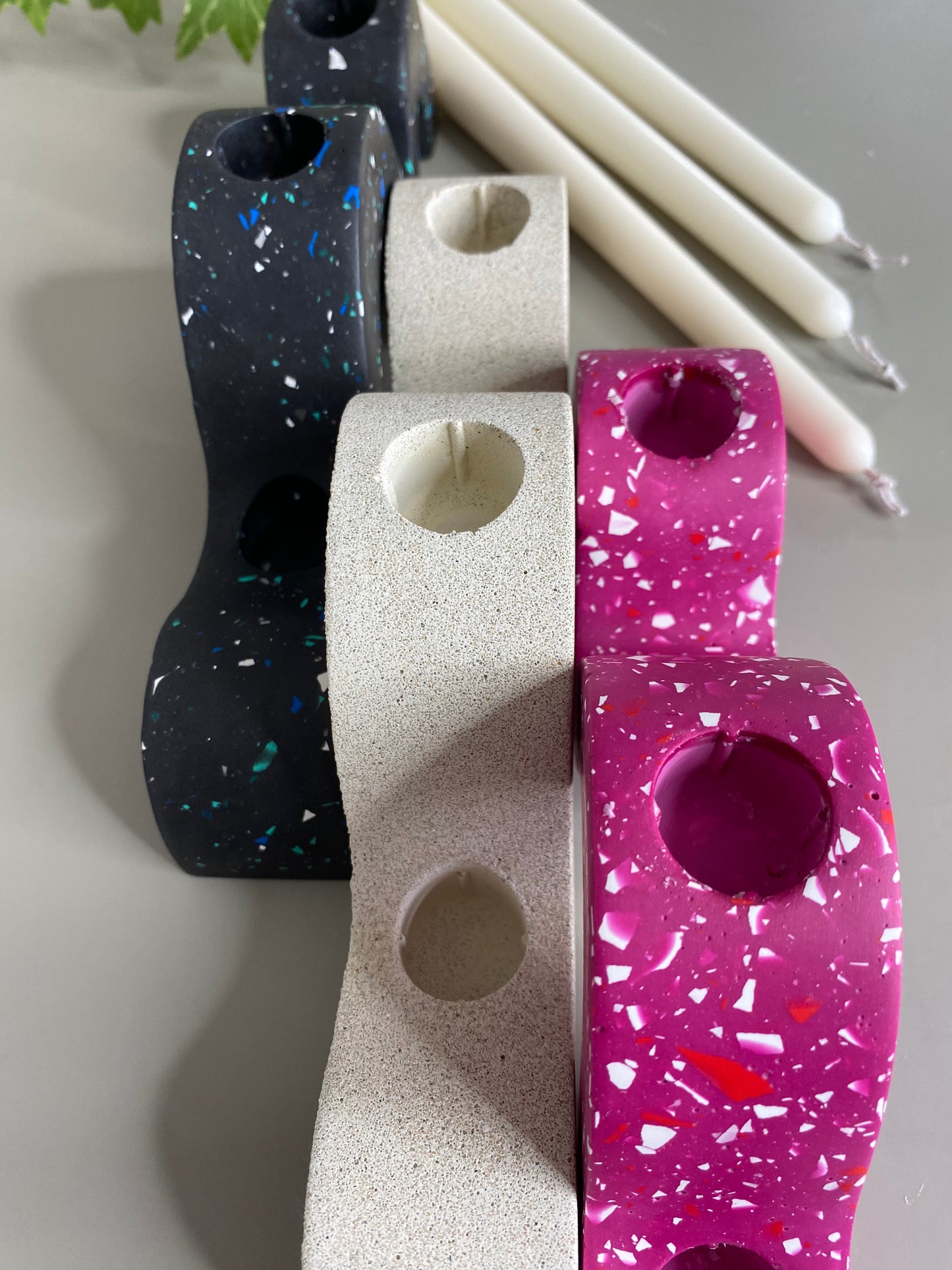 The Wave Triple Candle Holder