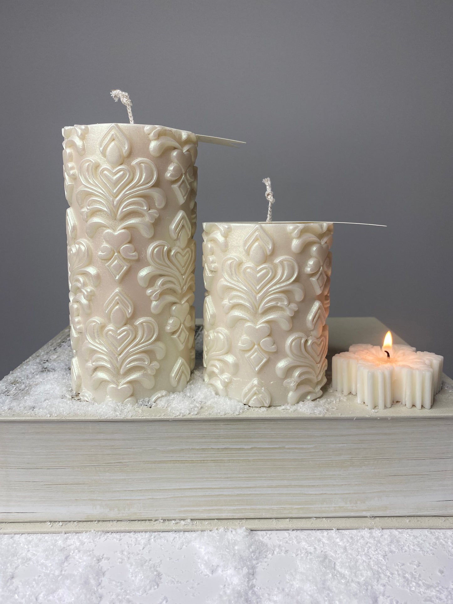 Decorative Pillar Candle (pair)