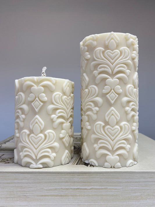 Decorative Pillar Candle (pair)