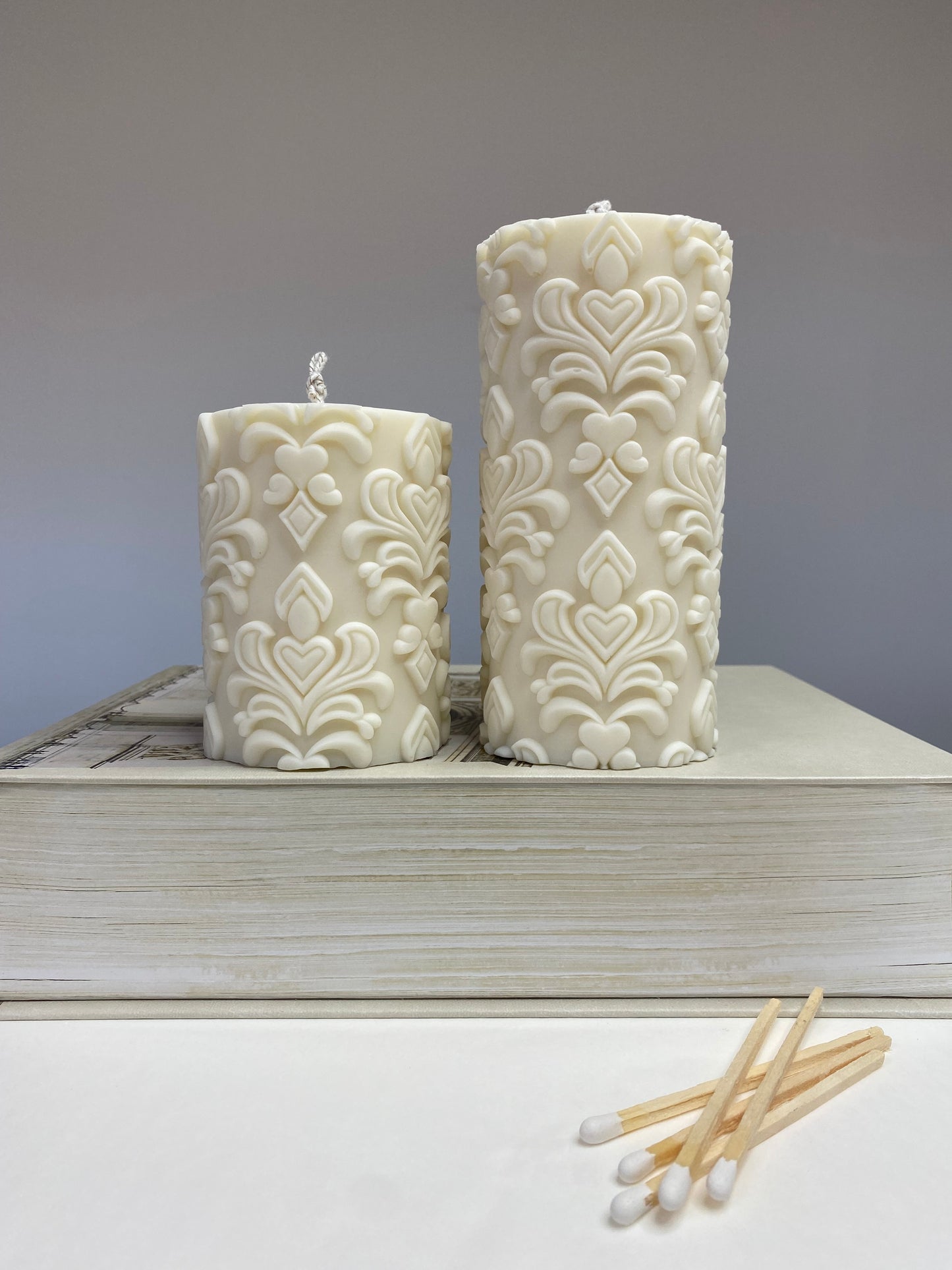 Decorative Pillar Candle (pair)