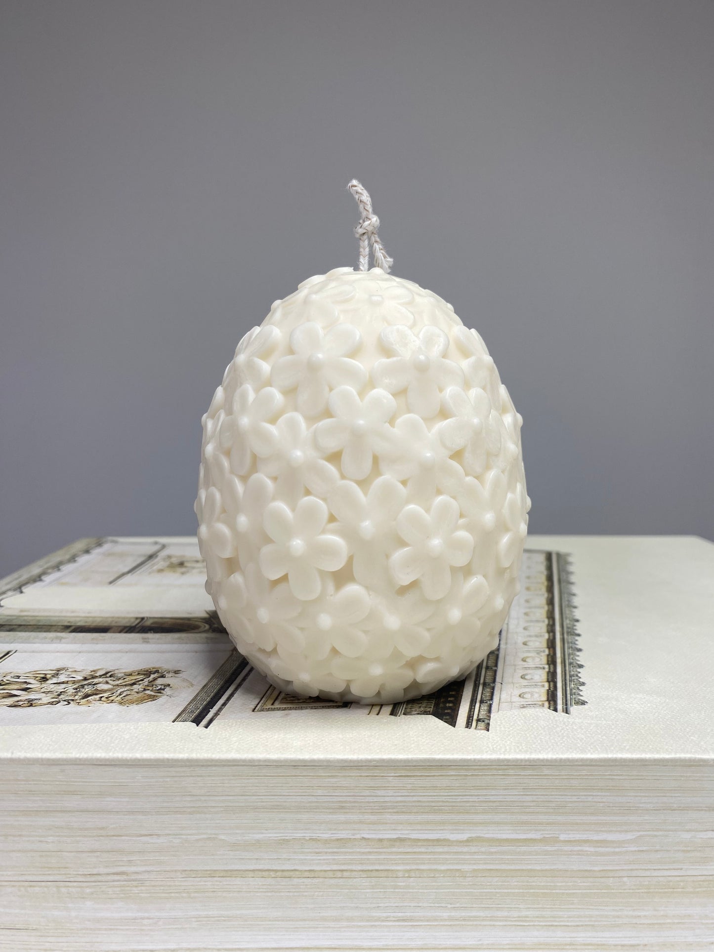 Floral Egg Candle