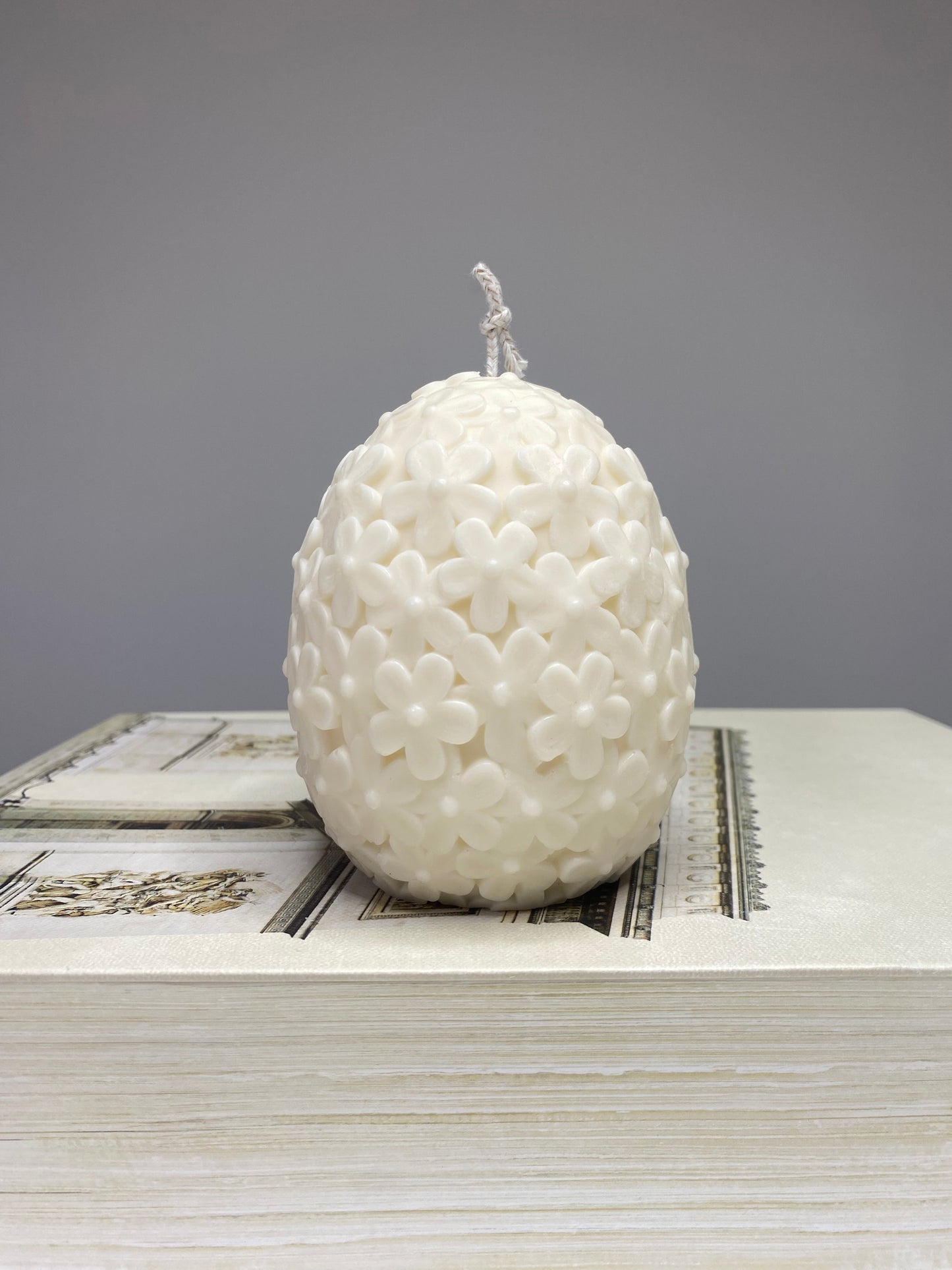 Floral Egg Candle