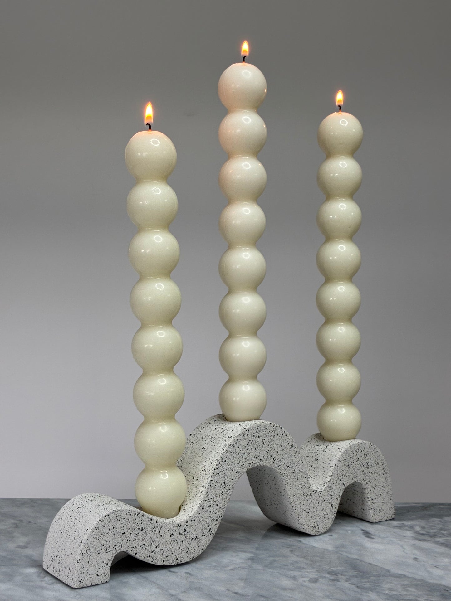 The Wave Triple Candle Holder