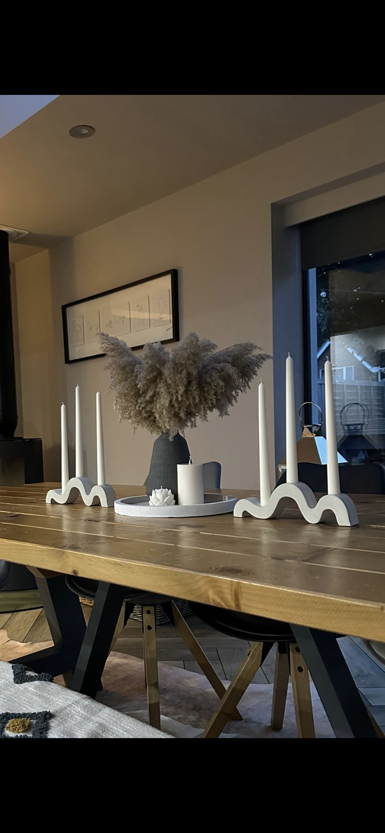 The Wave Triple Candle Holder
