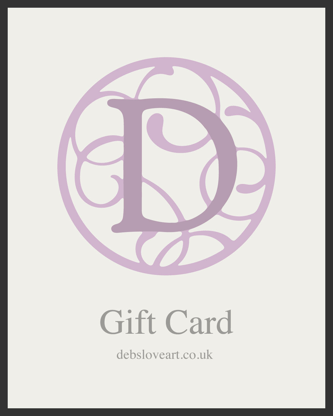 Debs Love Art Gift Card