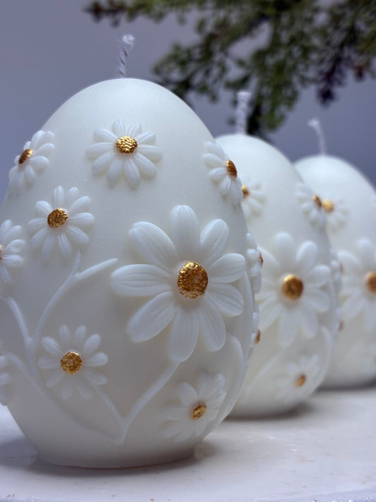Daisy Egg Candles