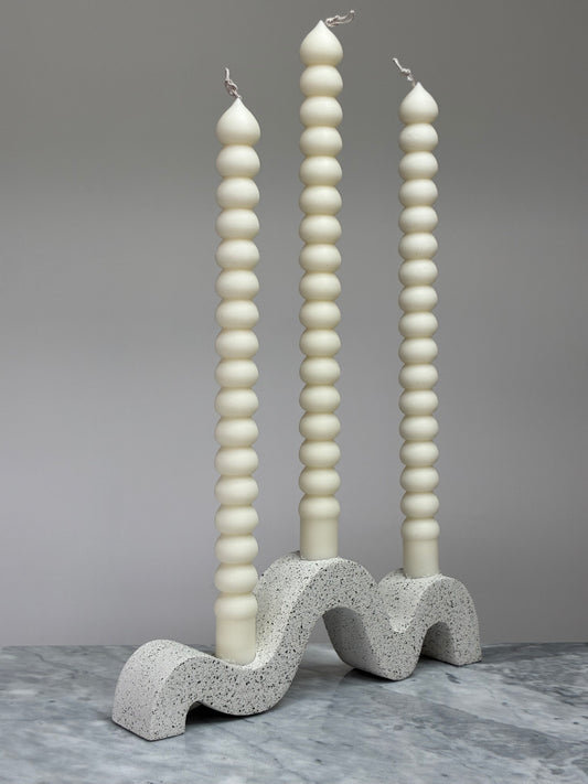 The Wave Triple Candle Holder