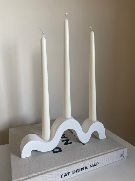 The Wave Triple Candle Holder